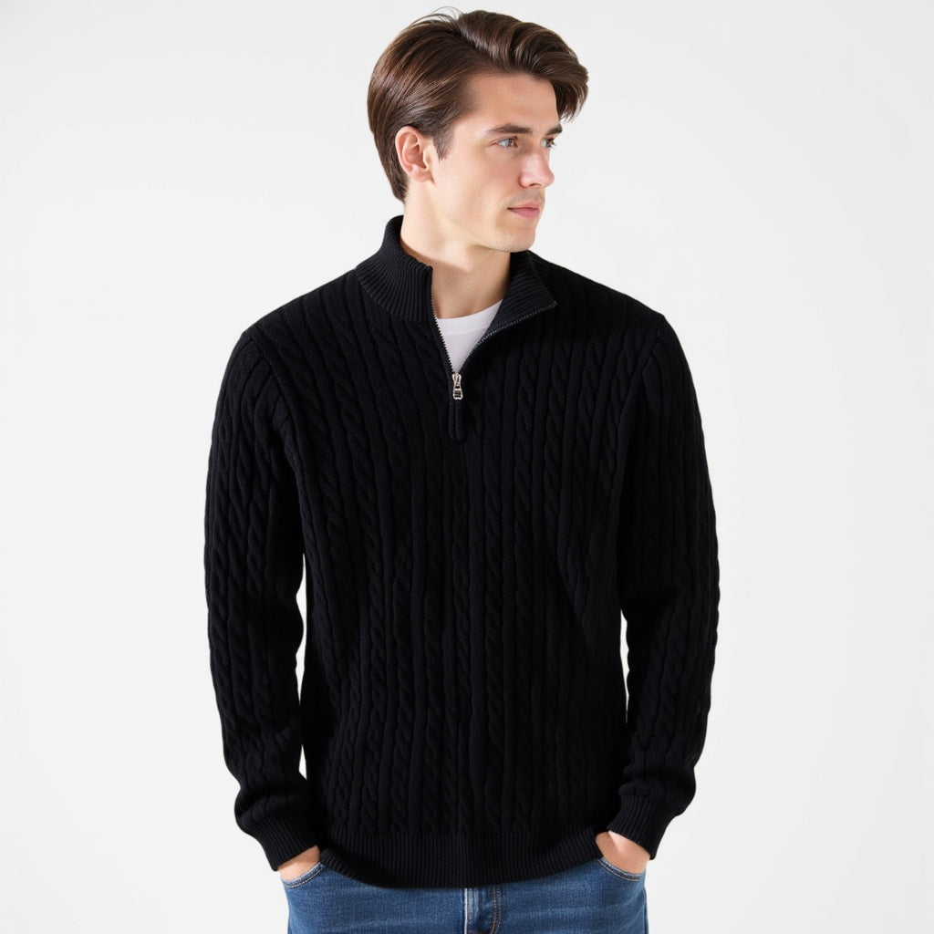 Rafael - Camisola de Malha Luxuosa com Fecho
