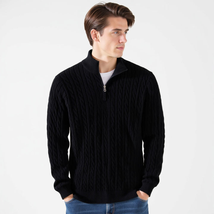 Rafael - Camisola de Malha Luxuosa com Fecho