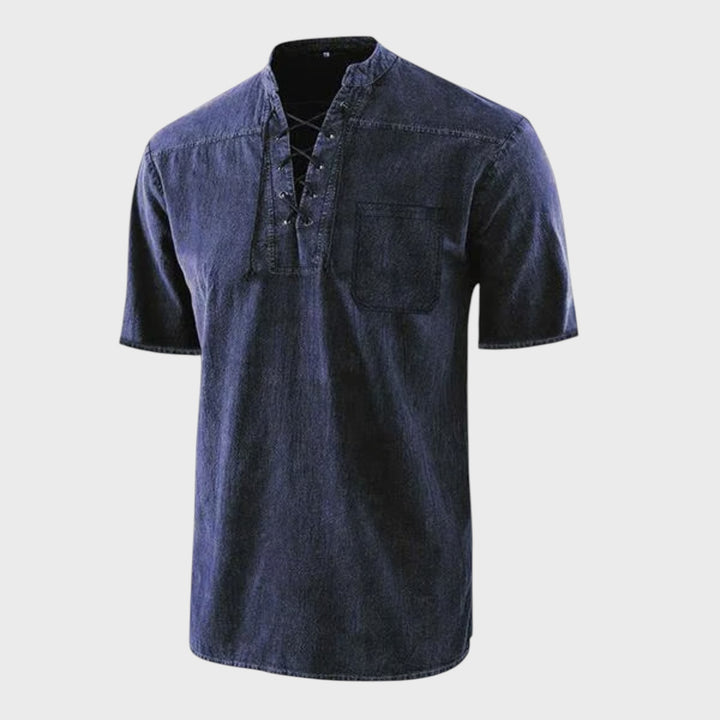 Daniel – T-shirt Gótica Retro com Decote em V