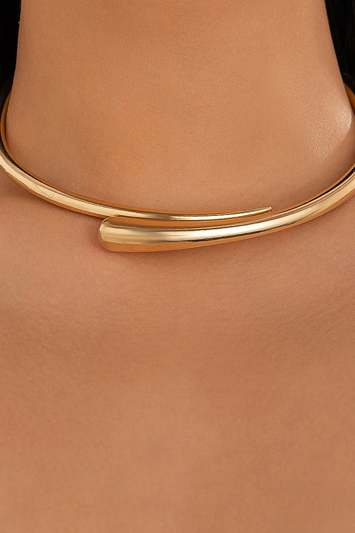 Colar Choker de Metal Abertura