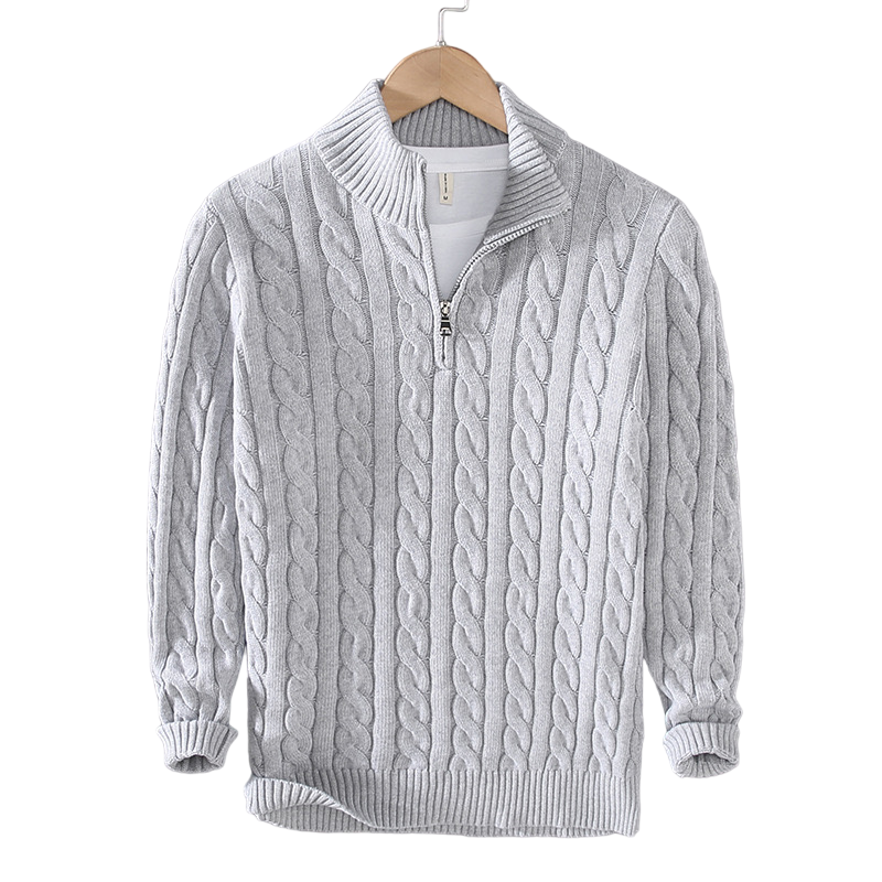 Rafael - Camisola de Malha Luxuosa com Fecho