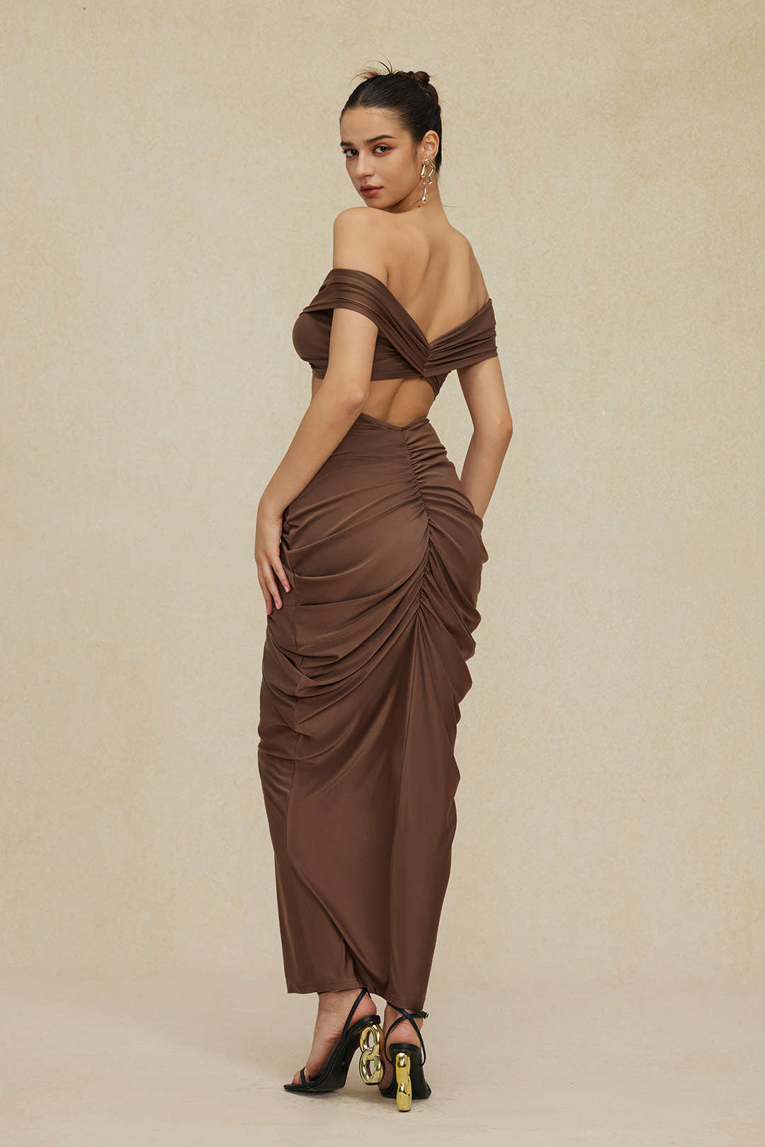 Dora - Conjunto Top Decote V & Saia Maxi