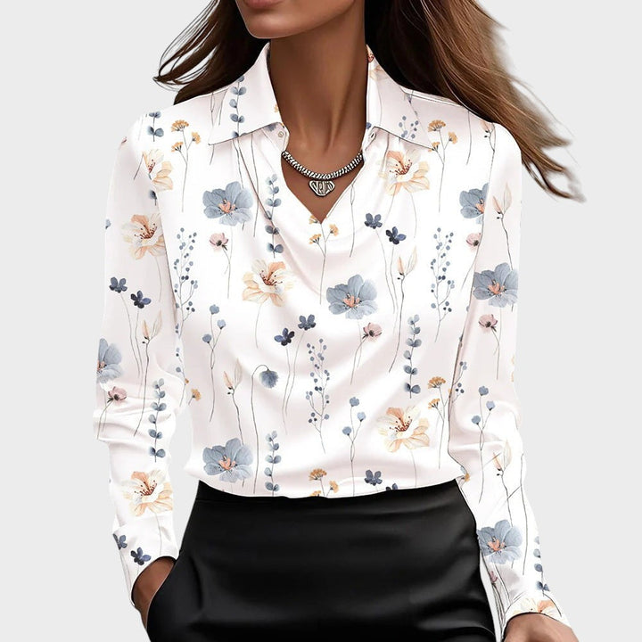 Pilar - Blusa com brilho elegante