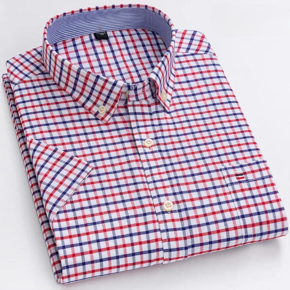 Estêvão - Camisa Masculina de Xadrez e Listras