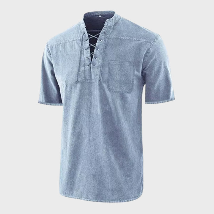 Daniel – T-shirt Gótica Retro com Decote em V