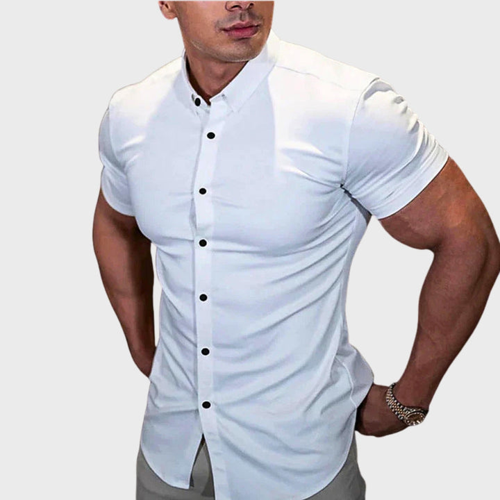 Ricardo - Camisa de Manga Curta Slim Fit