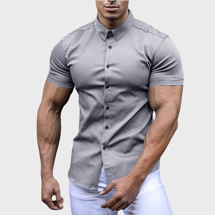 Ricardo - Camisa de Manga Curta Slim Fit