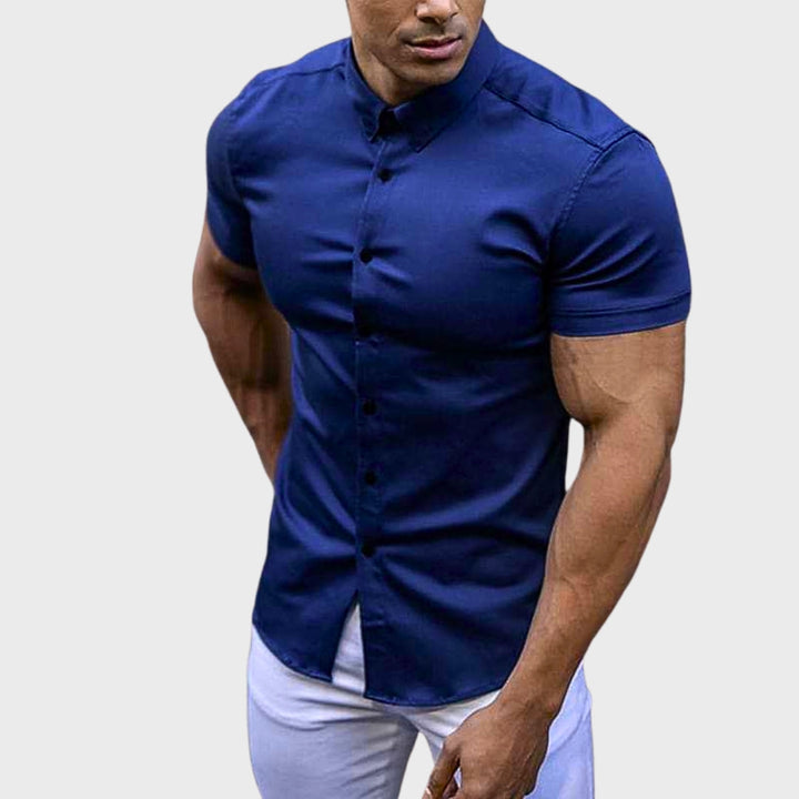 Ricardo - Camisa de Manga Curta Slim Fit