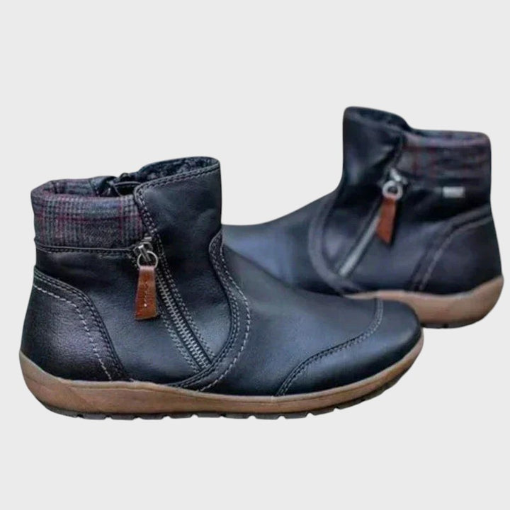 Salvador - Botas Ortopédicas Retro Impermeáveis com Zíper