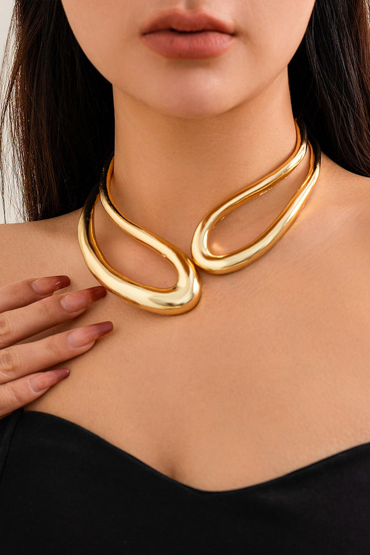 Asymmetrical Cut Necklace