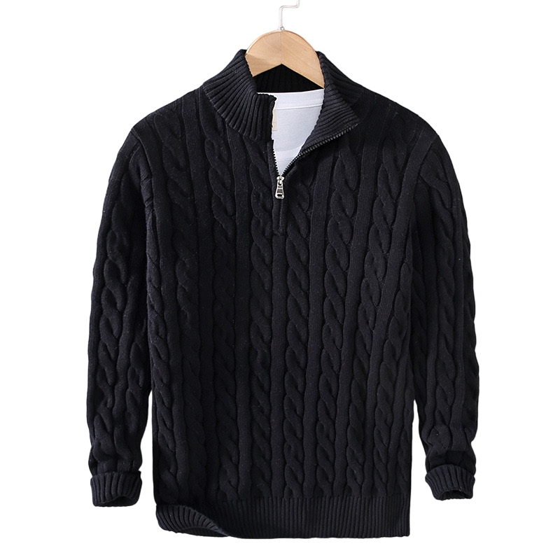 Rafael - Camisola de Malha Luxuosa com Fecho