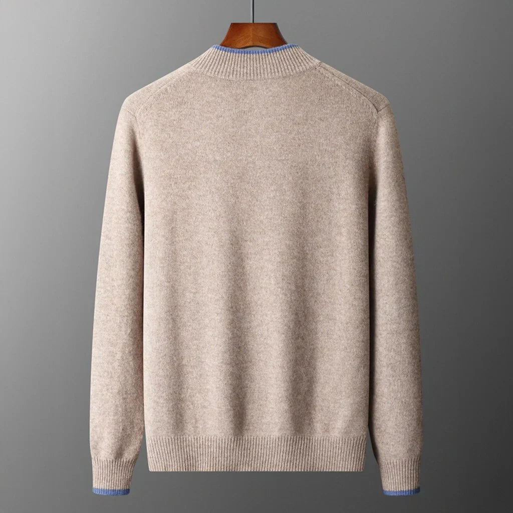 Luís - Casaco de Cashmere com Fecho de Zíper