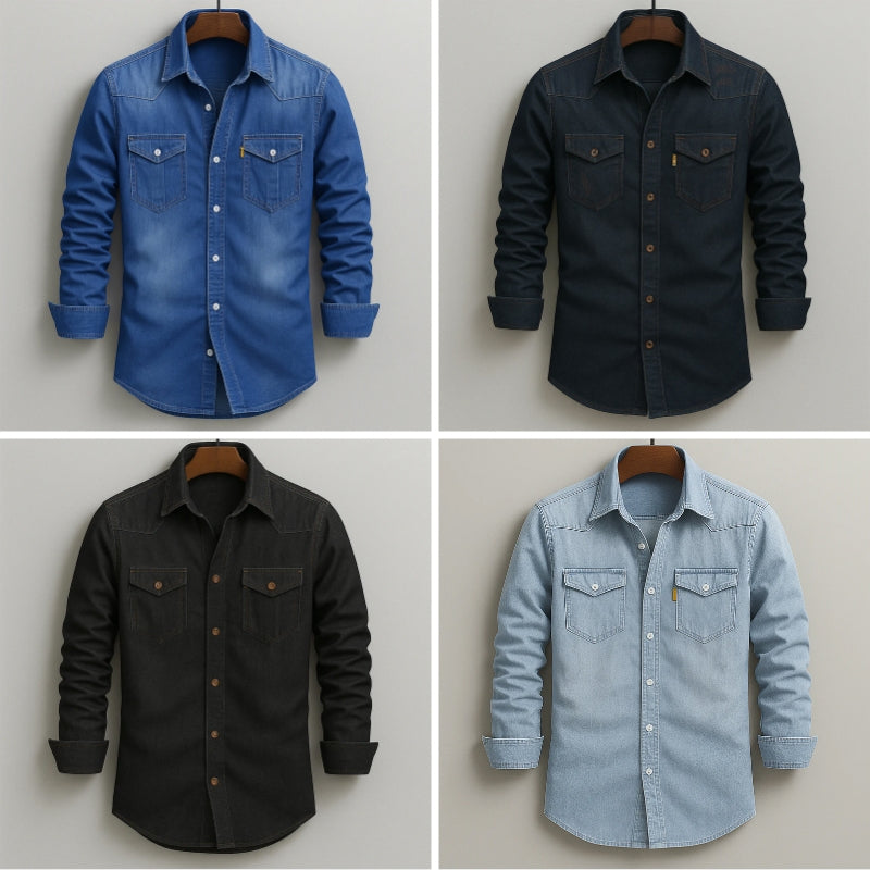 Guilherme - Camisa de Denim Colorado