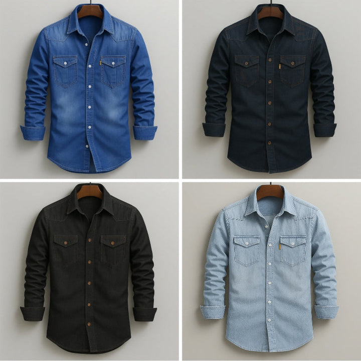 Guilherme - Camisa de Denim Colorado