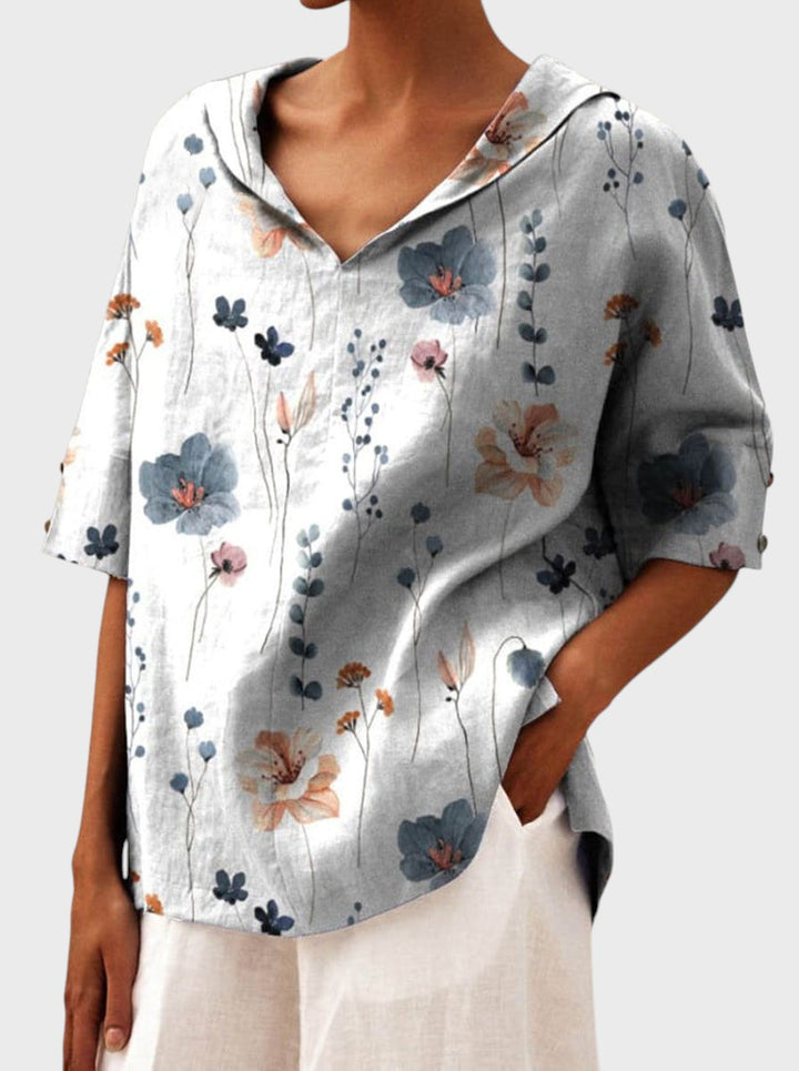 Clara - Blusa Elegante com Decote em V