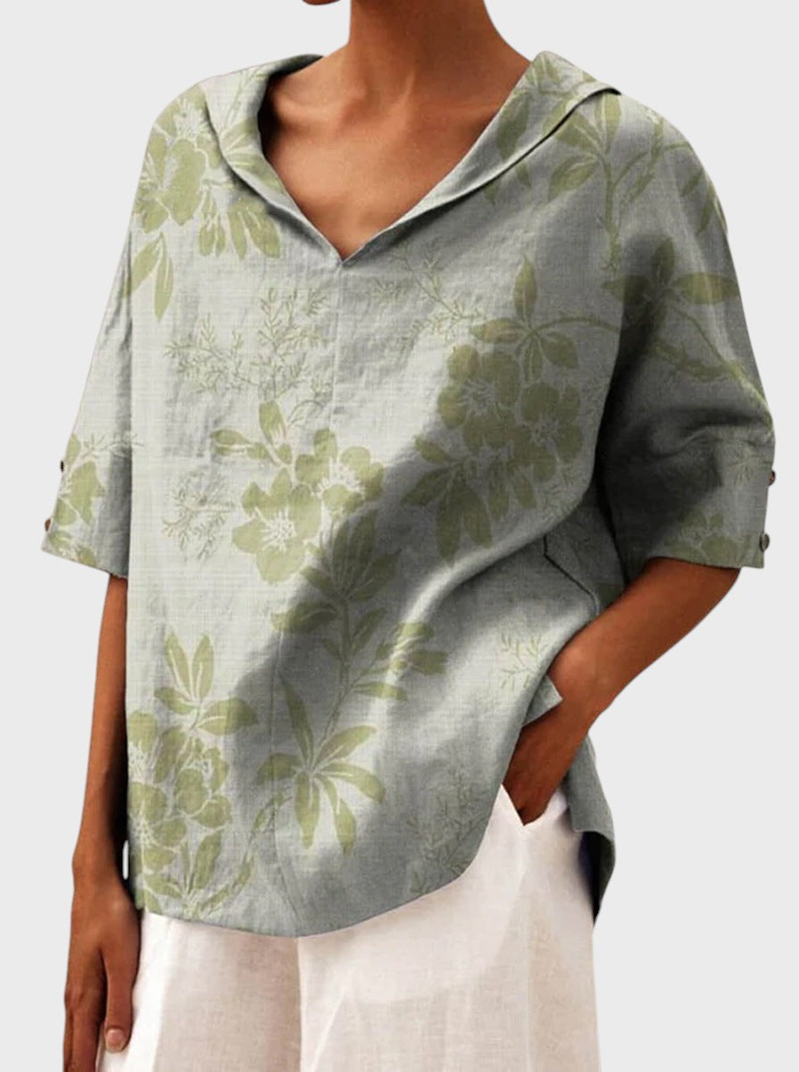 Clara - Blusa Elegante com Decote em V
