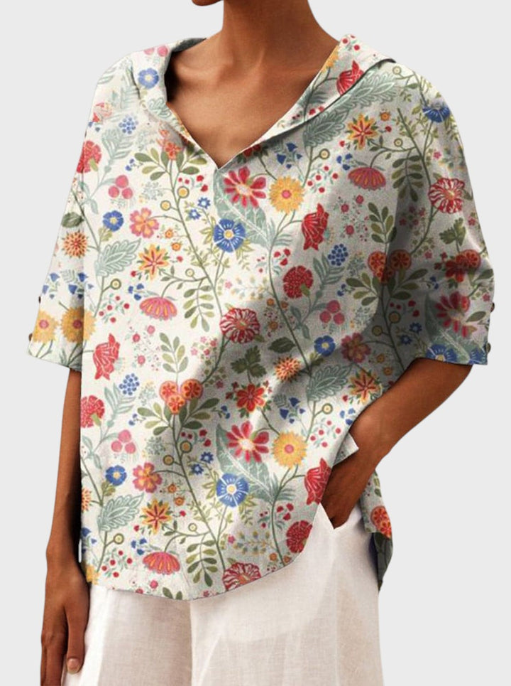 Clara - Blusa Elegante com Decote em V