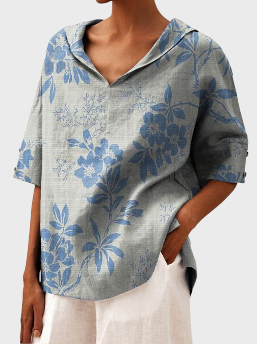 Clara - Blusa Elegante com Decote em V