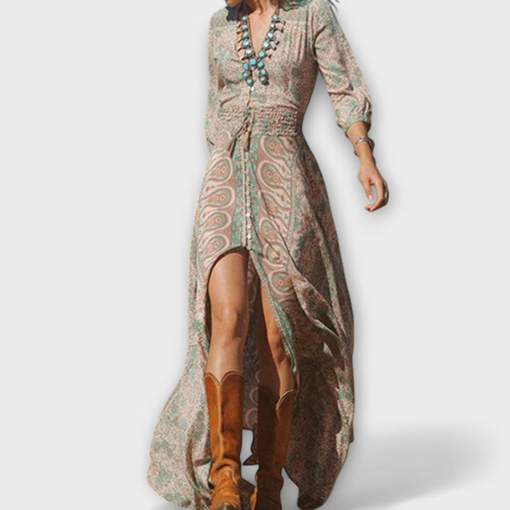 Yolanda - Vestido Longo Boémio Casual