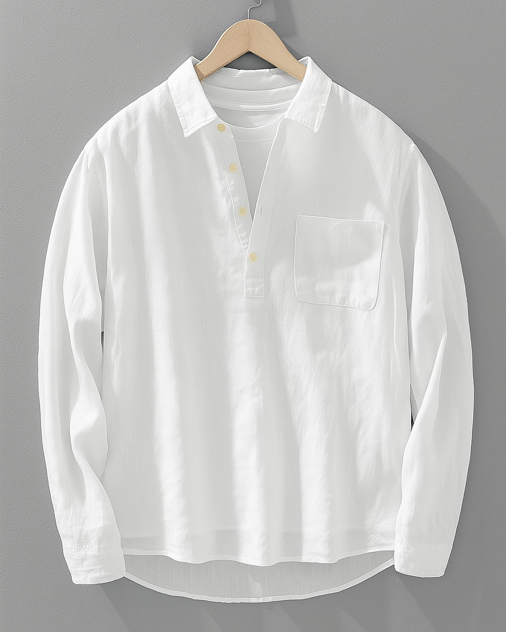 Henrique - Camisa com Detalhe de Colar