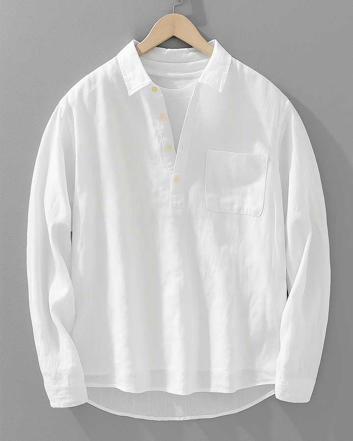 Henrique - Camisa com Detalhe de Colar