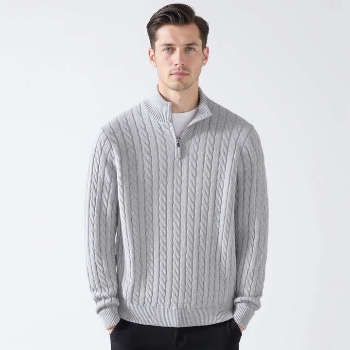 Rafael - Camisola de Malha Luxuosa com Fecho