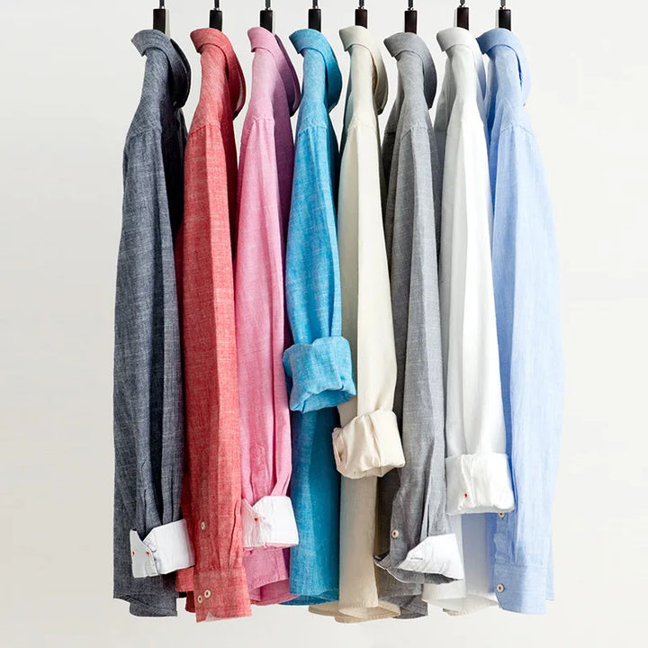Luís - Camisa Casual de Linho Masculina