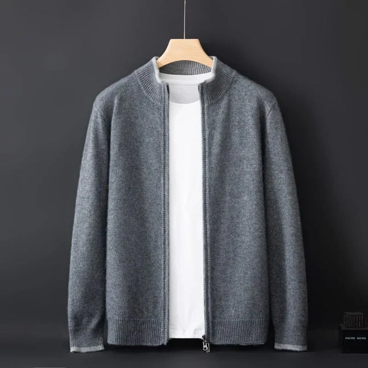 Luís - Casaco de Cashmere com Fecho de Zíper