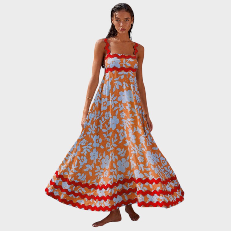 Alice - Vestido Floral Sem Mangas Em Silhueta Solta