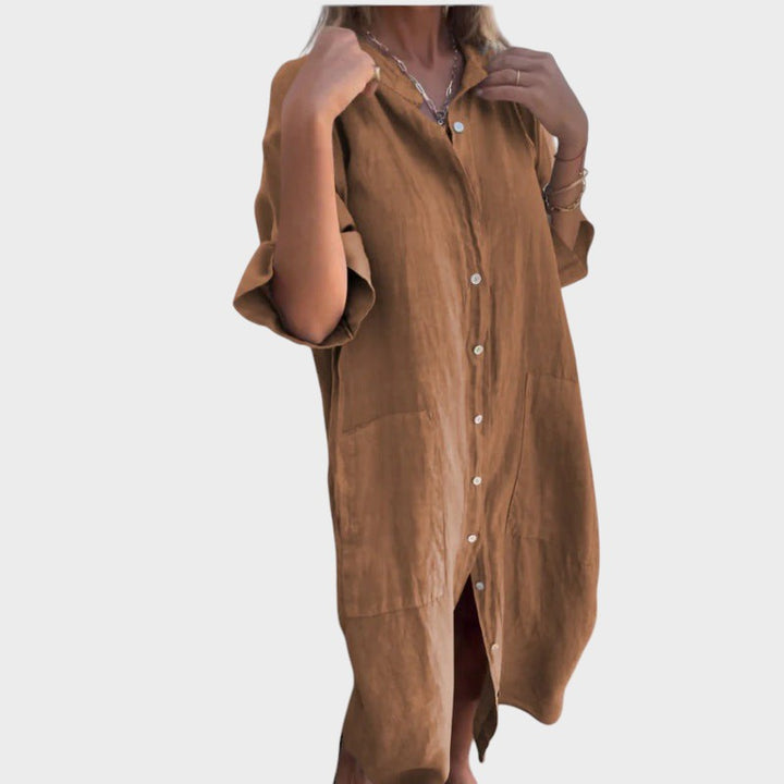 Carmo - Vestido Camisa Com Estilo Boho