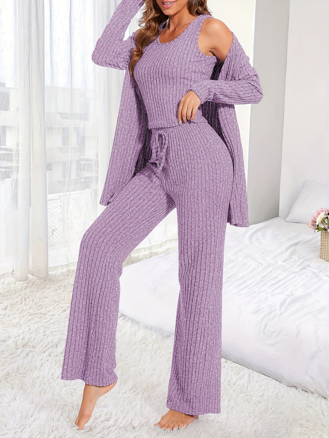 Telma - Conjunto Casual de 3 Peças para Conforto