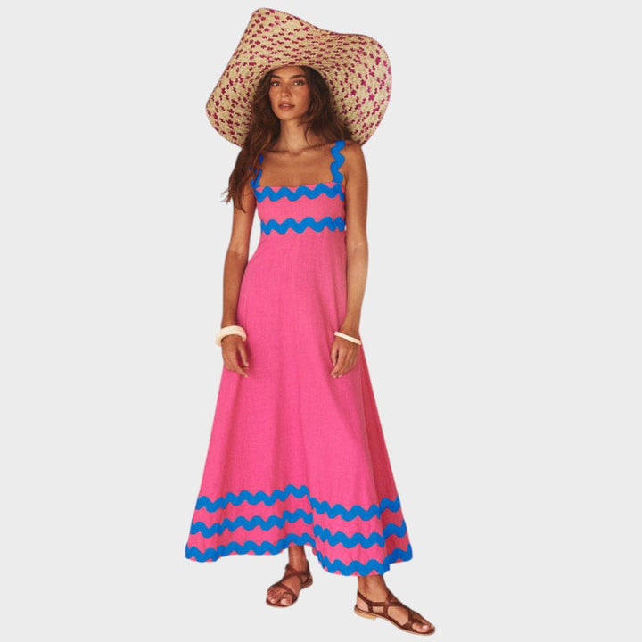 Alice - Vestido Floral Sem Mangas Em Silhueta Solta