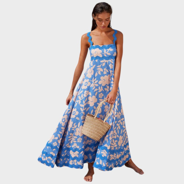 Alice - Vestido Floral Sem Mangas Em Silhueta Solta