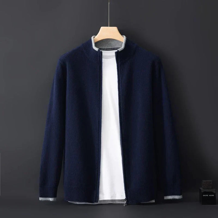Luís - Casaco de Cashmere com Fecho de Zíper