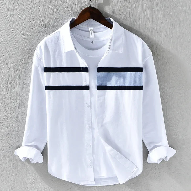 Duarte - Camisa riscas refinadas