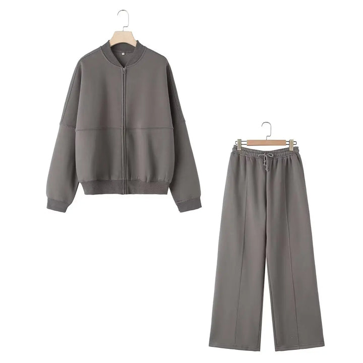 Samanta - Conjunto Retro de Veludo Bomber