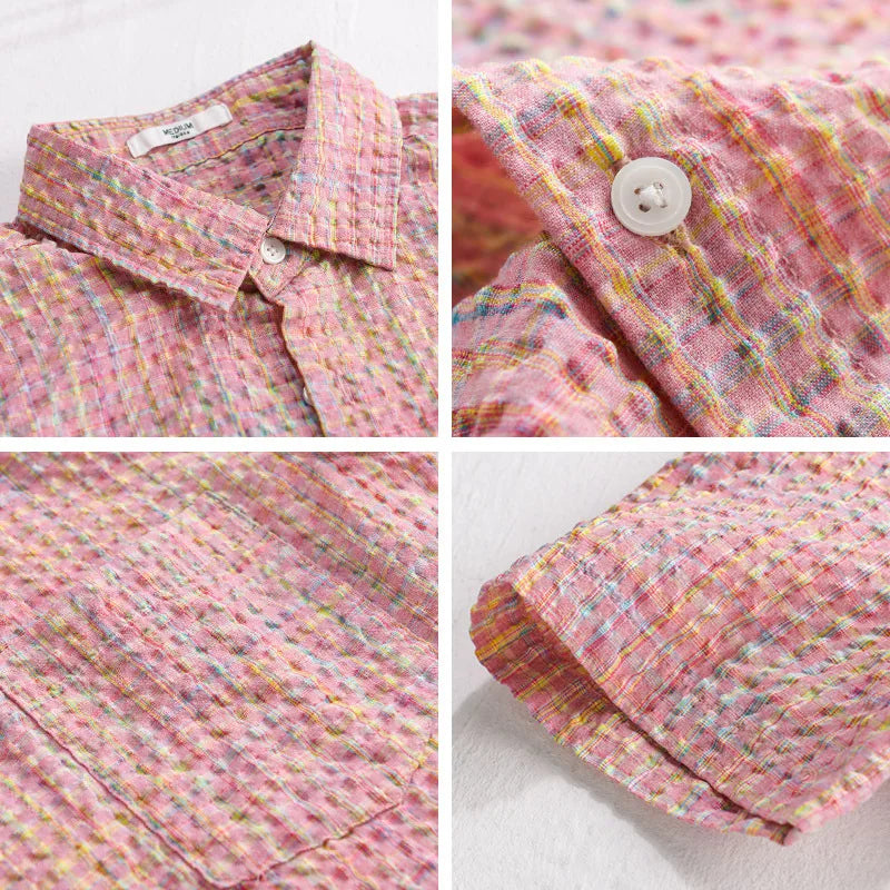 Simão - Camisa com Textura de Bolhas