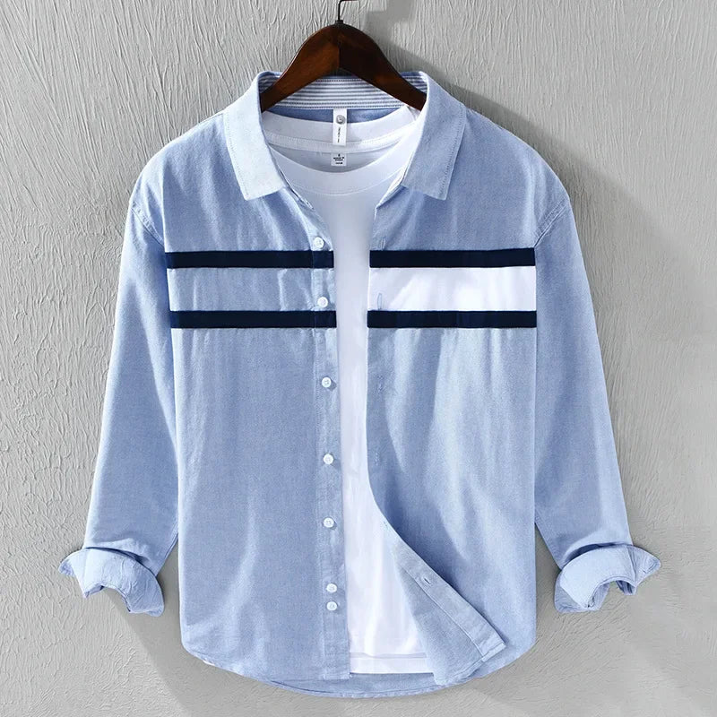 Duarte - Camisa riscas refinadas