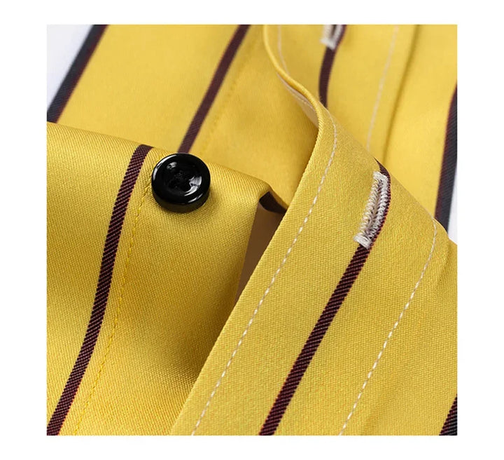 Dinis - Camisa Clássica Listrada Masculina