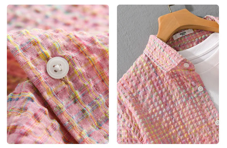 Simão - Camisa com Textura de Bolhas