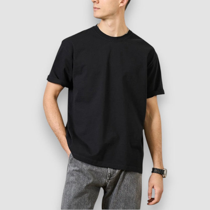 Leo - T-shirt simples de algodão