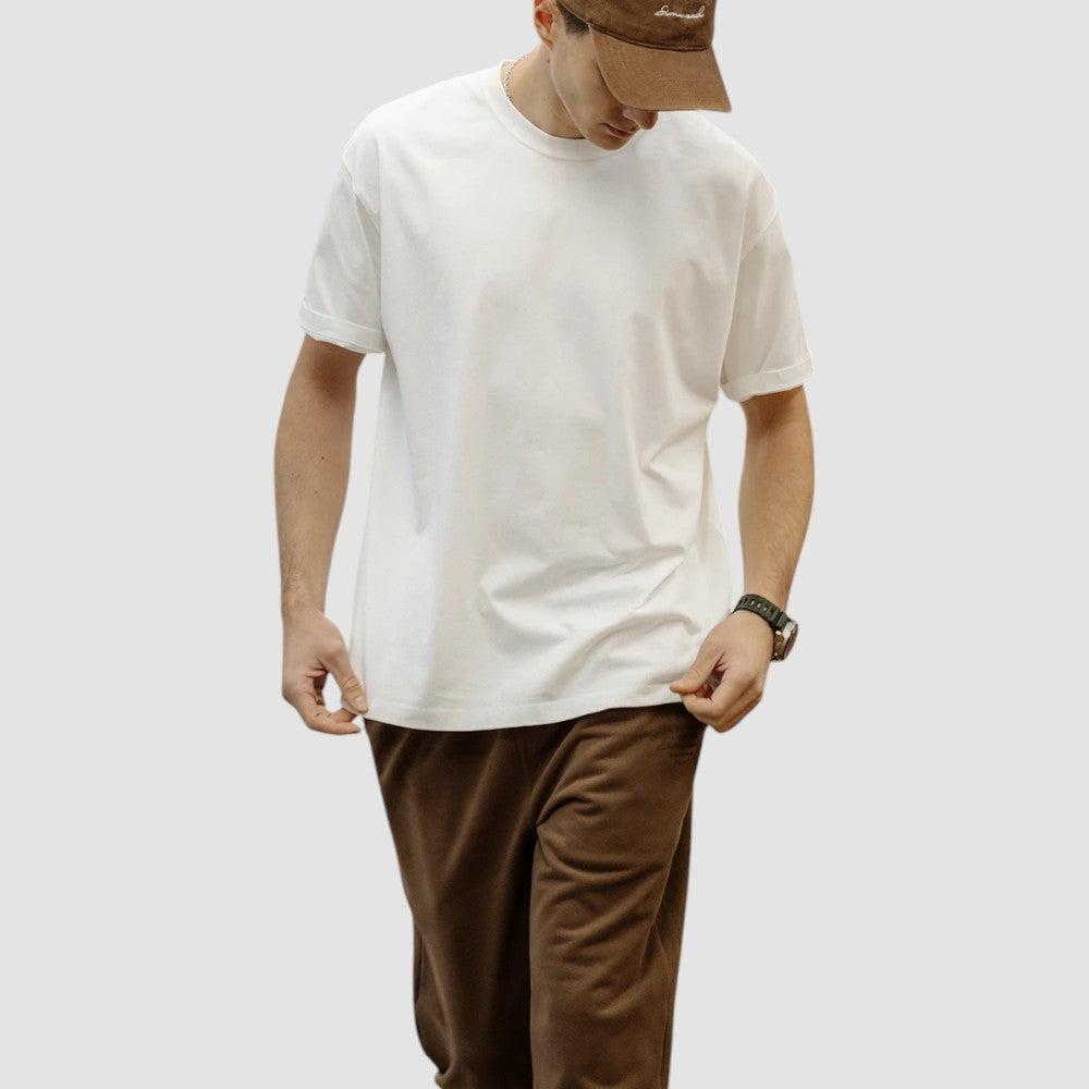 Leo - T-shirt simples de algodão
