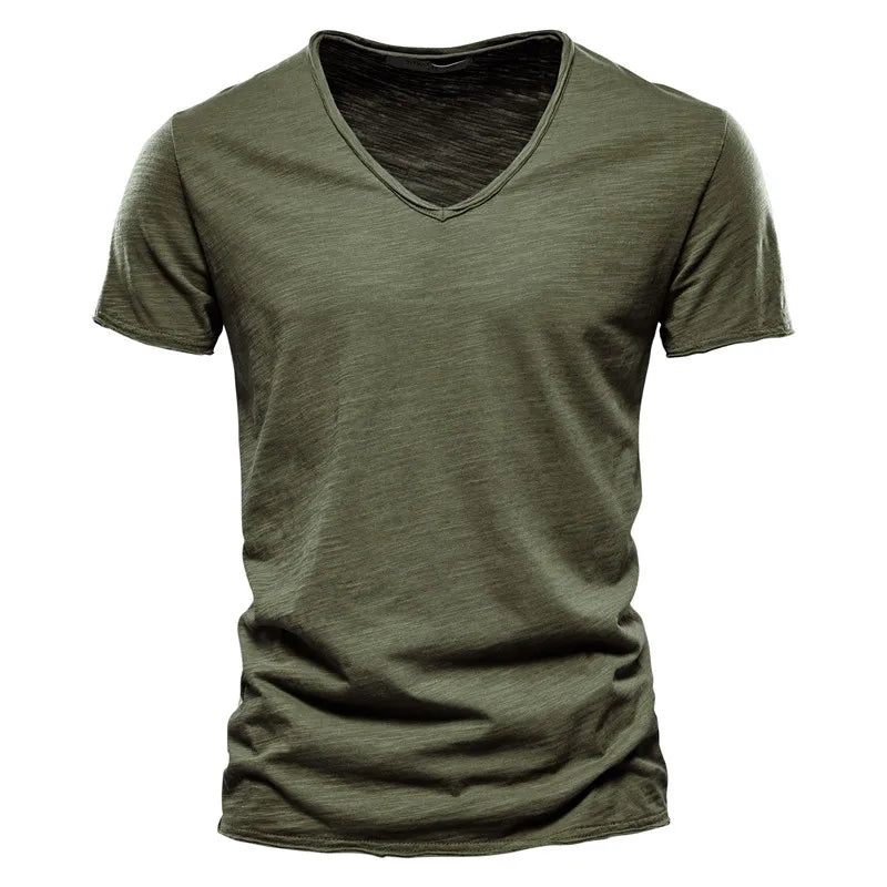 Carlos - T-shirt de algodão de verão