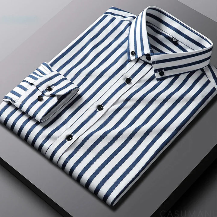 Dinis - Camisa Clássica Listrada Masculina