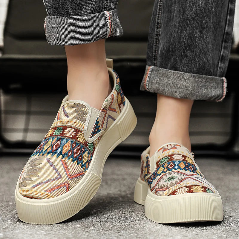 Manuel - Canvas Mocassins