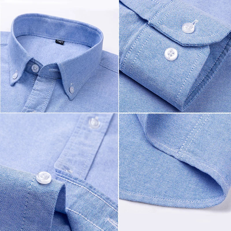 Francisco - Camisa Oxford Masculina com Bordado