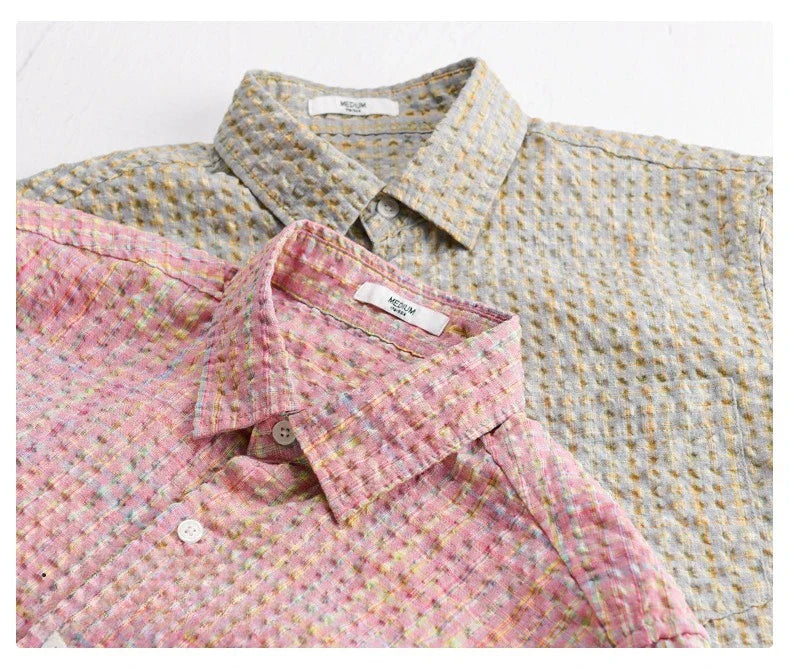 Simão - Camisa com Textura de Bolhas