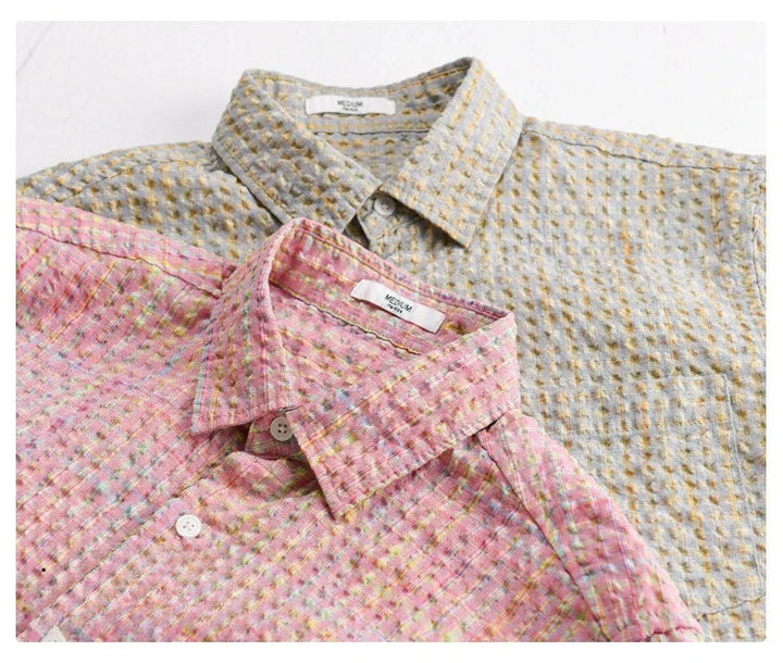 Simão - Camisa com Textura de Bolhas