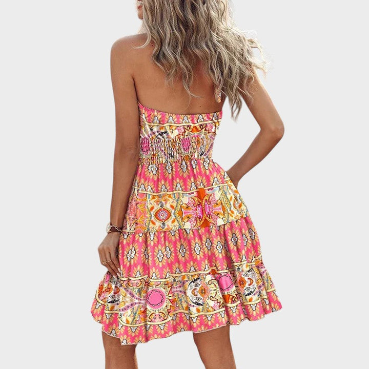 Paula- Vestido Curto Com Costas Expostas