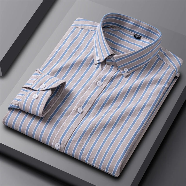 Ruben - Camisa Moderna de Risca para Homens